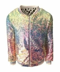 Lola + The Boys Icy Ombre Sequin Jacket