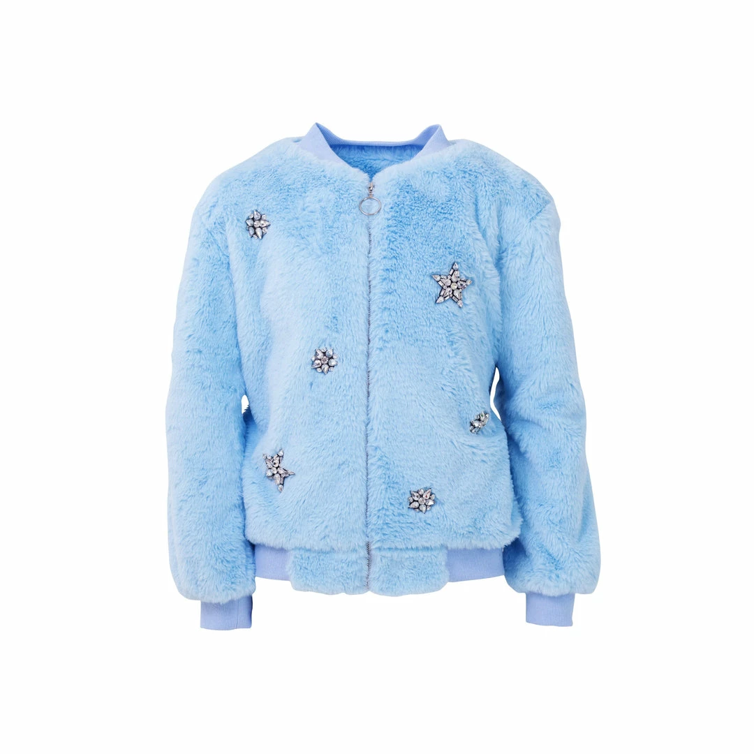 Lola + The Boys Blue Ice Princess Crystal Bomber Girls 6 Lola + The Boys Blue Ice Princess Crystal Bomber Girls