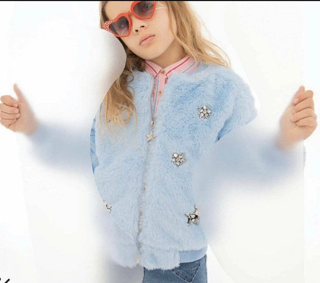 Lola + The Boys Blue Ice Princess Crystal Bomber Girls 5 Lola + The Boys Blue Ice Princess Crystal Bomber Girls