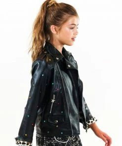 Lola + The Boys Infinity Stone Gem Vegan Jacket