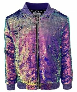 Lola + The Boys Magic Shimmer Unicorn Bomber Girls