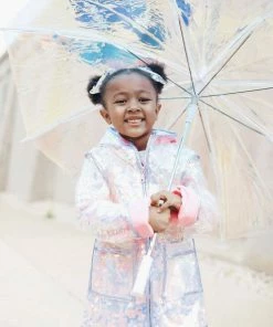 Lola + The Boys Paillette Magic Rain Jacket