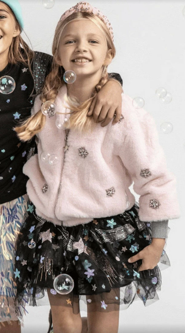 Lola + The Boys Pink Ice Princess Crystal Bomber 3 Lola + The Boys Pink Ice Princess Crystal Bomber