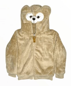 Lola + The Boys Plush Brown Bear Jacket