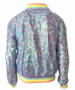 Lola + The Boys Retro Sequin Bomber