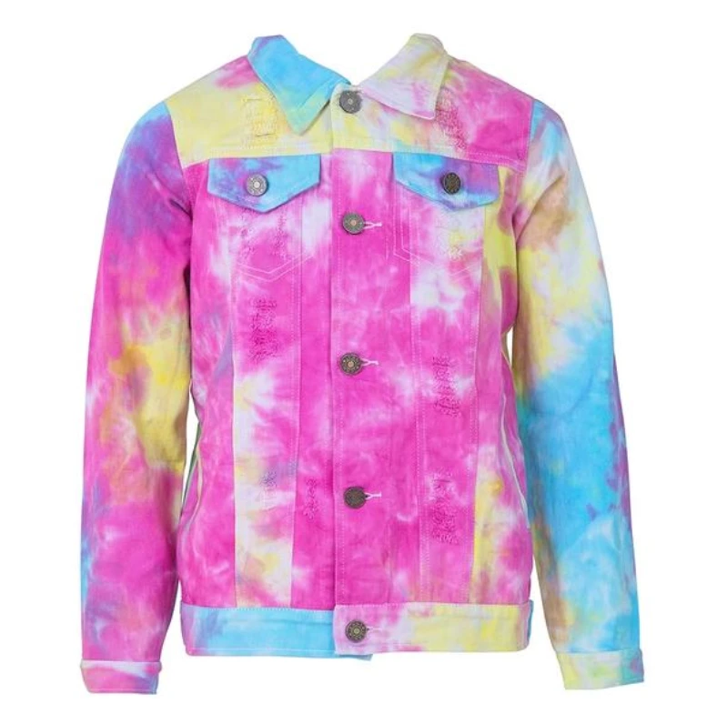 Lola + The Boys Girls Tie Dye Denim Jacket 3 Lola + The Boys Girls Tie Dye Denim Jacket