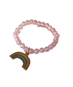 Lola + The Boys Girls Unicorn And Rainbow Beaded Bracelet Set