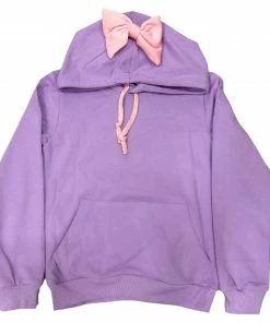 Lola + The Boys New Arrivals Lavender Bow Hoodie