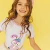 Lola + The Boys Lavender Bunny Ringer T Shirt New Arrivals