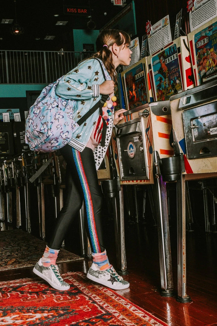 Lola + The Boys Metallic Rainbow Leggings 4 Lola + The Boys Metallic Rainbow Leggings