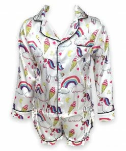 Lola + The Boys New Arrivals Magical Unicorn Ice Cream Silk Set