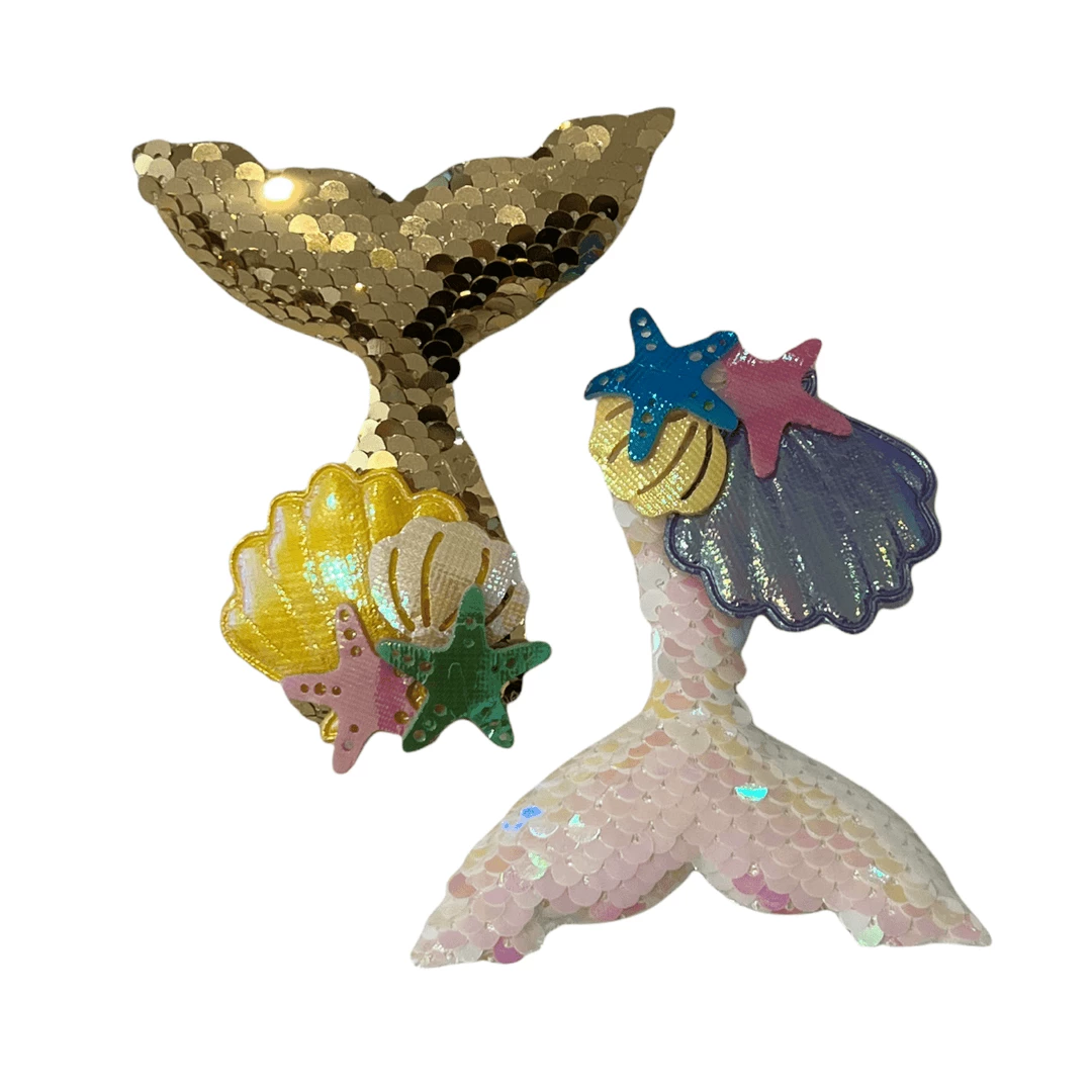 Lola + The Boys Mermaid Seashell Hair-clip (pack Of 2) New Arrivals 4 Lola + The Boys Mermaid Seashell Hair-clip (pack Of 2) New Arrivals