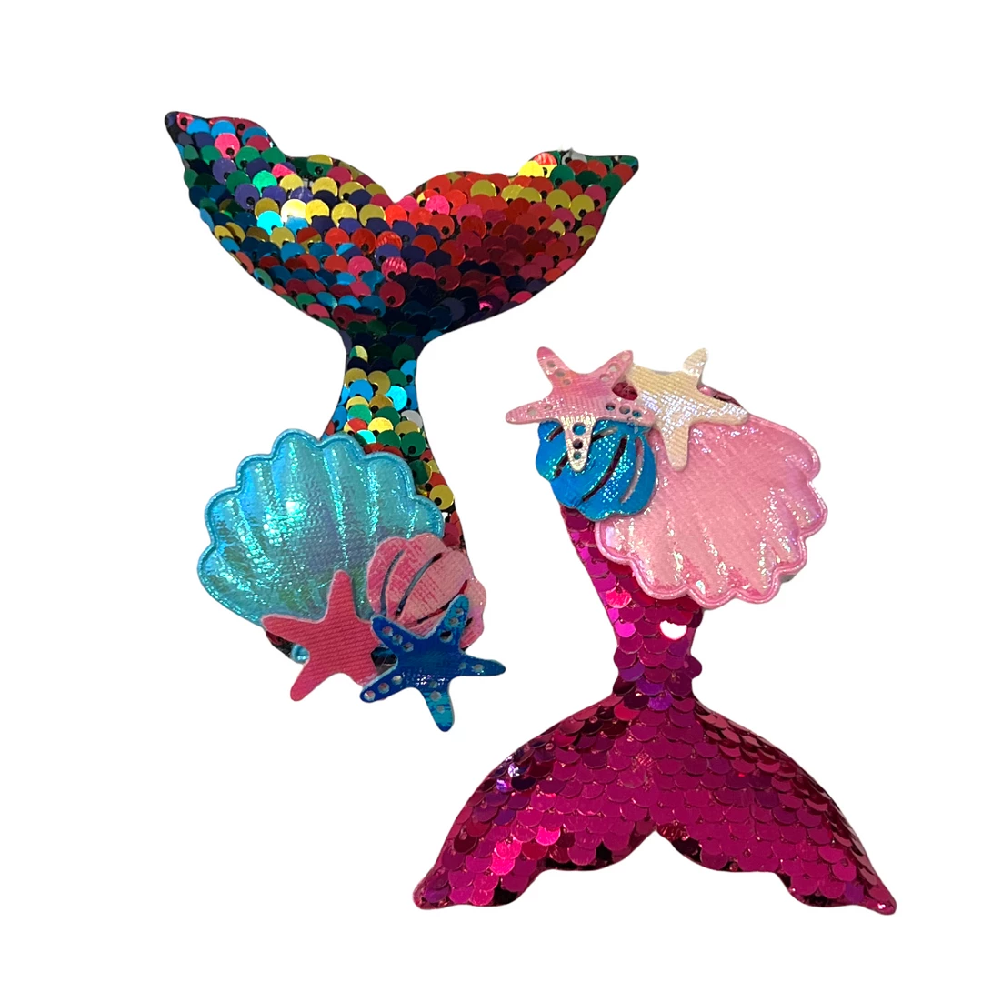 Lola + The Boys Mermaid Seashell Hair-clip (pack Of 2) New Arrivals 3 Lola + The Boys Mermaid Seashell Hair-clip (pack Of 2) New Arrivals