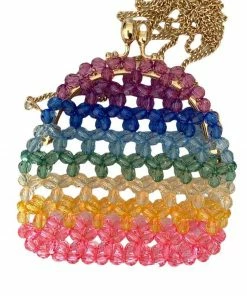 Lola + The Boys New Arrivals Ombre Rainbow Beaded Crossbody