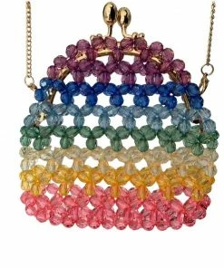 Lola + The Boys New Arrivals Ombre Rainbow Beaded Crossbody