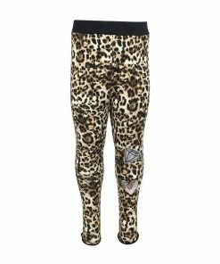 Lola & The Boys Cheetah Patch Leggings