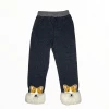 Lola + The Boys Girls Cozy Corgi Grey Joggers 1 Lola + The Boys Girls Cozy Corgi Grey Joggers