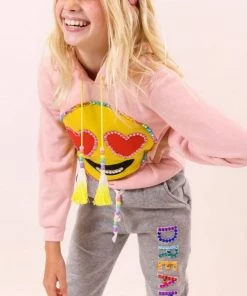 Lola & The Boys Girls Dreamer Crystal Joggers