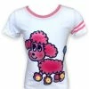 Lola + The Boys Pink Poodle Varsity T-shirt