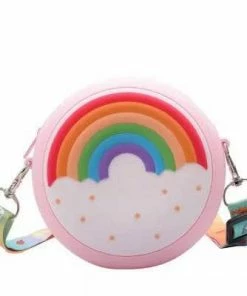 Lola + The Boys Pink Rainbow Mini Crossbody