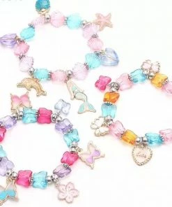 Lola + The Boys New Arrivals Rainbow Butterfly Charm Bracelet