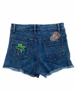 Lola + The Boys Rainbow Buttons Denim Shorts New Arrivals