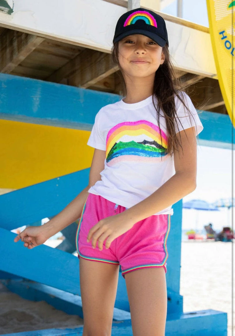 Lola + The Boys Rainbow Lips T-shirt New Arrivals 3 Lola + The Boys Rainbow Lips T-shirt New Arrivals