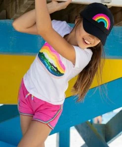 Lola + The Boys Rainbow Lips T-shirt New Arrivals 7 Lola + The Boys Rainbow Lips T-shirt New Arrivals