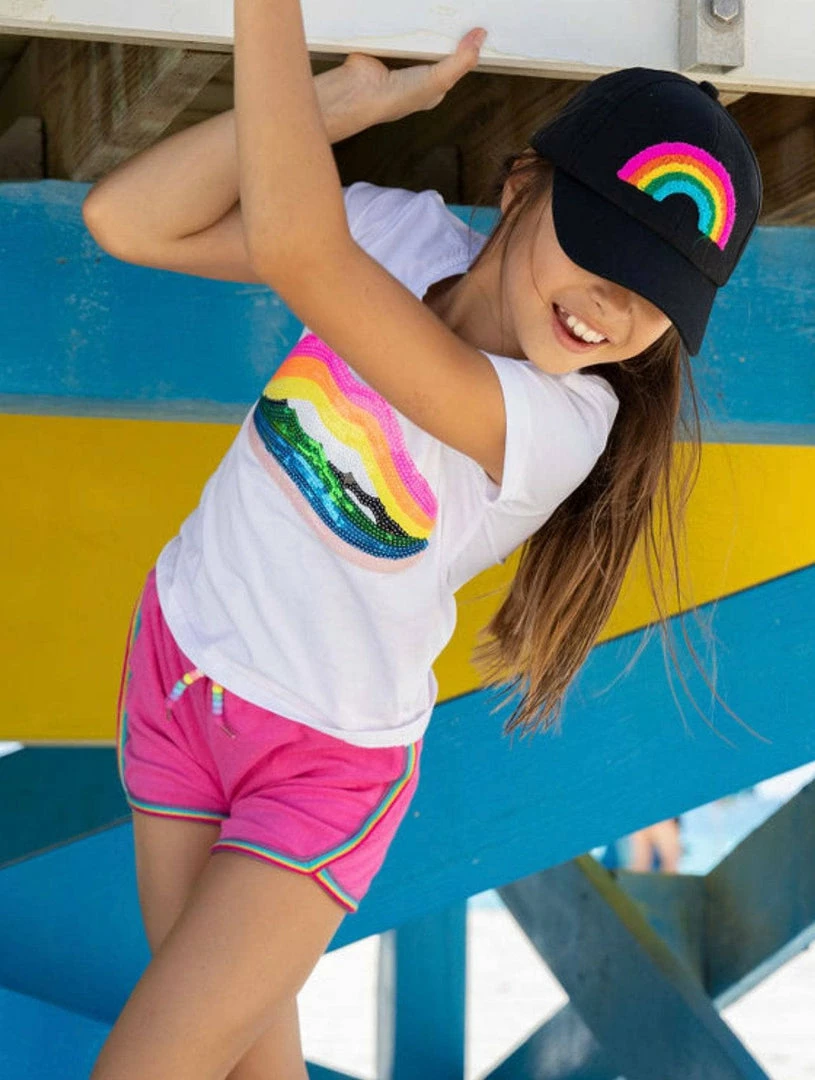 Lola + The Boys Rainbow Lips T-shirt New Arrivals 5 Lola + The Boys Rainbow Lips T-shirt New Arrivals