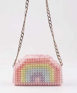 Lola + The Boys Rainbow Pearl Clutch New Arrivals