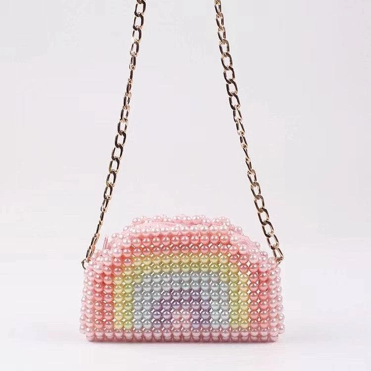 Lola + The Boys Rainbow Pearl Clutch New Arrivals 3 Lola + The Boys Rainbow Pearl Clutch New Arrivals