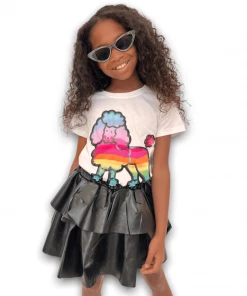 Lola + The Boys New Arrivals Rainbow Puppy T-Shirt