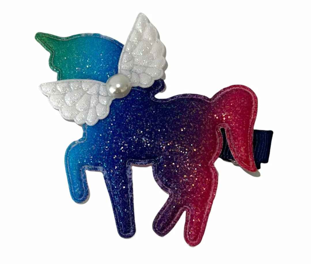 Lola + The Boys Girls Rainbow Unicorn Clips 3 Lola + The Boys Girls Rainbow Unicorn Clips