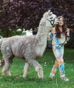 Lola + The Boys Be Happy Tie Dye Cropped Set Girls