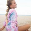 Lola + The Boys Pastel Tie Dye Windbreaker Set Girls