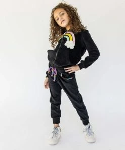 Lola + The Boys New Arrivals Rainbow Beaded Velvet Track Set