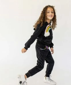 Lola + The Boys New Arrivals Rainbow Beaded Velvet Track Set