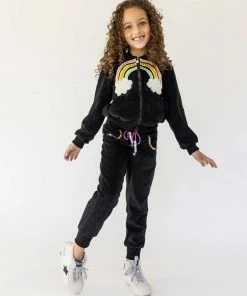 Lola + The Boys New Arrivals Rainbow Beaded Velvet Track Set
