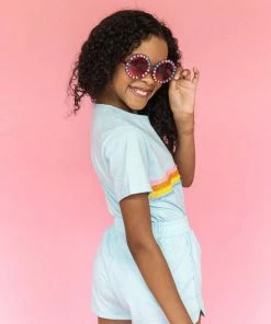 Lola + The Boys Sequin Stripe Set