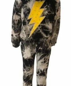 Lola + The Boys Thunder Bolt Tie Dye Jogger Set