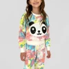 Lola + The Boys New Arrivals Tie Dye Splatter Panda Set 2 Lola + The Boys New Arrivals Tie Dye Splatter Panda Set