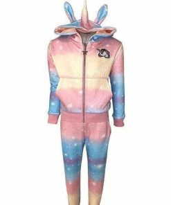 Lola + The Boys Unicorn Sky Jogger Set Girls