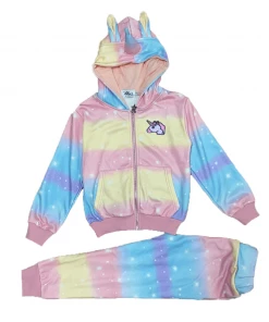 Lola + The Boys Unicorn Sky Jogger Set Girls