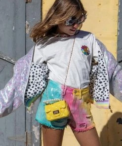 Lola + The Boys Bubble Gum Tie Dye Shorts Girls