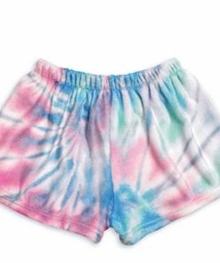 Top Trenz Fuzzy Tie Dye Lounge Shorts Girls
