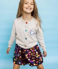 Lola + The Boys Midnight Pailette Skirt