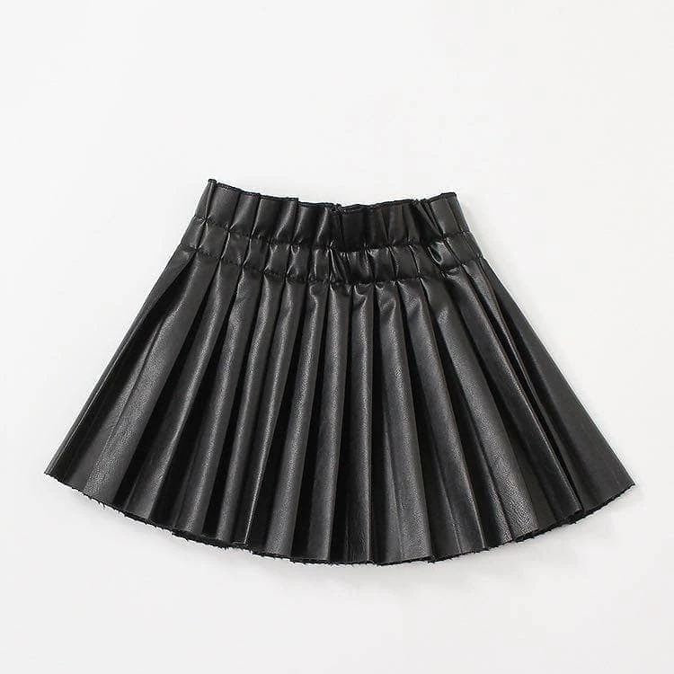 Lola + The Boys New Arrivals Pleated Vegan Leather Mini Skirt 3 Lola + The Boys New Arrivals Pleated Vegan Leather Mini Skirt