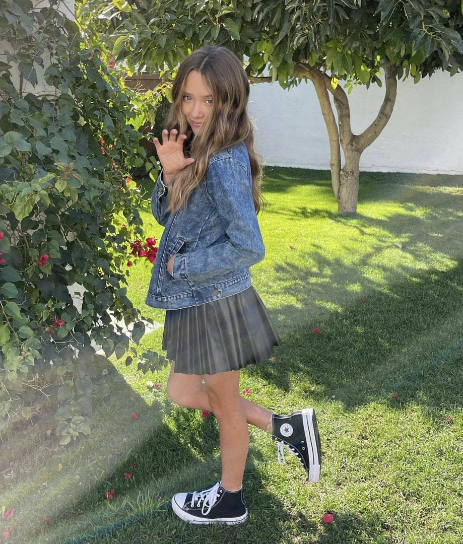 Lola + The Boys New Arrivals Pleated Vegan Leather Mini Skirt 10 Lola + The Boys New Arrivals Pleated Vegan Leather Mini Skirt