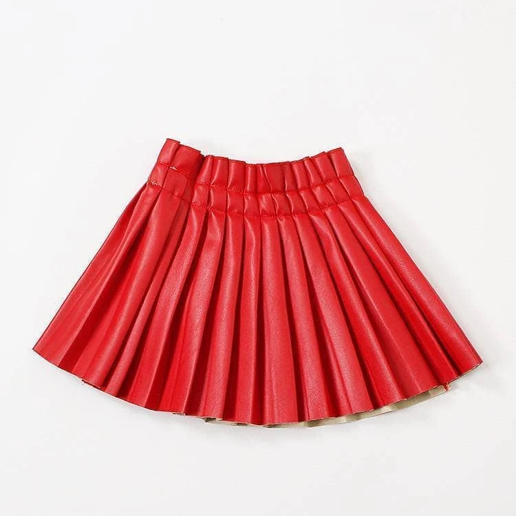 Lola + The Boys New Arrivals Pleated Vegan Leather Mini Skirt 6 Lola + The Boys New Arrivals Pleated Vegan Leather Mini Skirt
