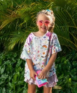 Lola + The Boys Metallic Skort